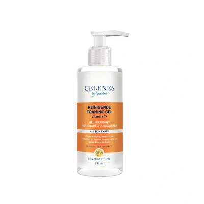 Afbeelding van 3x Celenes Duindoorn Reinigende Foam Gel Vettige / Combinatie Huid 250 ml