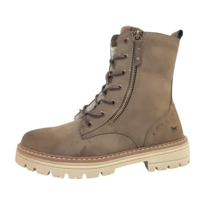Afbeelding van Mustang Dames 1404 601 enkellaarzen, taupe, 37 EU