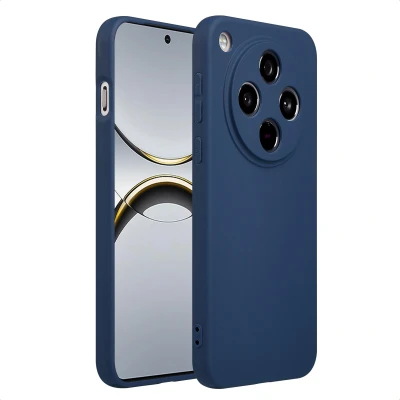 Afbeelding van Oppo Find X8 Hoesje Siliconen en TPU (zacht) imoshion Softcase/Backcover Donkerblauw Telefoonhoesje