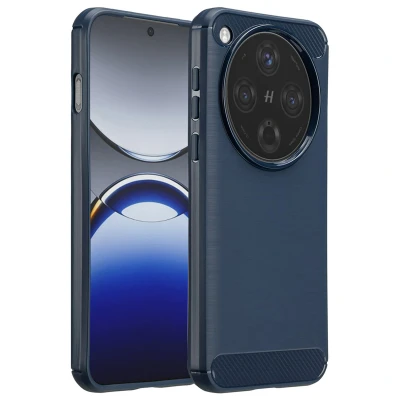 Afbeelding van imoshion Hoesje Geschikt voor Oppo Find X8 Siliconen Brushed Backcover Donkerblauw