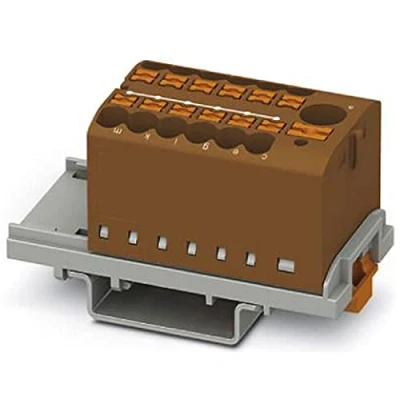Afbeelding van Phoenix Contact PTFIX 6/12X2,5 NS35 BN 3273098 Verdeelblok 0.14 mm² 2.50 Bruin 8 stuk(s)