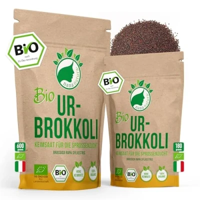 Afbeelding van NanaNatura&#039;s Biologische Ur Broccoli Spruitjes Kiemzaden 600g Kiemkrachtige Zaden voor Kiemcultuur Microgroenten in het kiempotje Hoge Kiemkracht