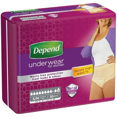 Afbeelding van Depend Pants Vrouw Maximum Maat S/m 10st