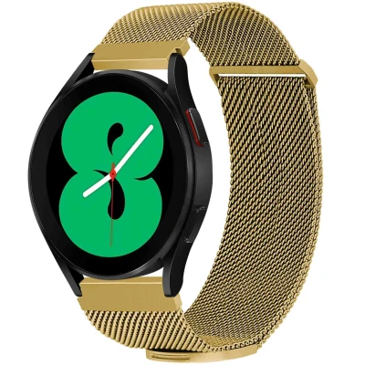 Afbeelding van Milanees magnetisch bandje Universeel 20 mm aansluiting Maat M Goud iMoshion