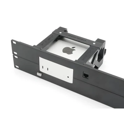 Afbeelding van thingsNrack Rack Mount voor 1 3 Apple mac Mini M4 met afstandsbediening aan/uit knop en 1x RJ45 ethernet Keystone