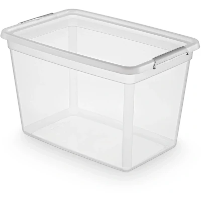 Afbeelding van ORPLAST BaseStore Box + deksel 60 liter 58,5 x 39,5 38cm transparant