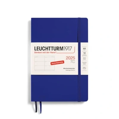 Afbeelding van LEUCHTTURM1917 370570 weekkalender medium (A5) 2025, softcover, inkt, Duits