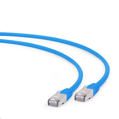 Afbeelding van S/FTP Cat6A patchkabel LSZH, blauw 0.25 meter