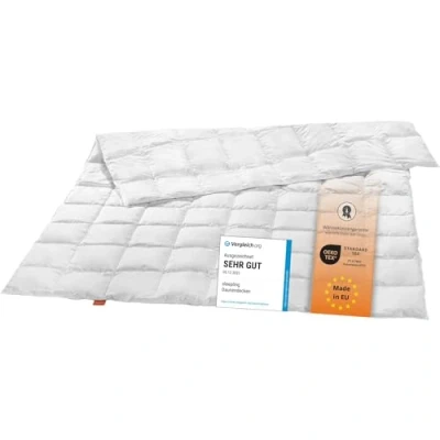 Afbeelding van sleepling 194629 licht donsdekbed voor de zomer, wit dons (90%) en veren (10%), made in EU, Ökotex, downpass, 135 x 200 cm,