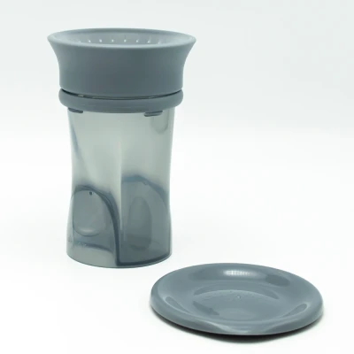 Afbeelding van Difrax 360 graden beker Anti lek 250ml Stone