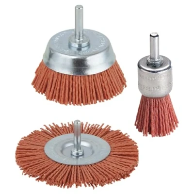 Afbeelding van Wolfcraft 3 delige draadborstelset nylon