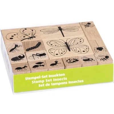 Afbeelding van HEYDA Stempelset &quot;Insecten&quot;, B/H/D: 120 mm x 30 100