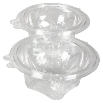 Afbeelding van Klika Bak Gerecycled PET 250ml saladebak 121x123x60.3mm transparant 600 stuks