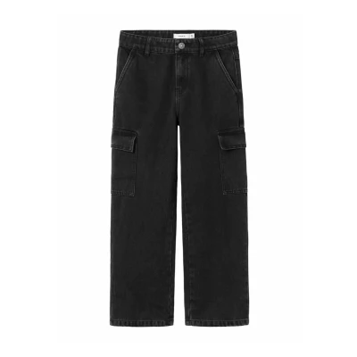 Afbeelding van NAME IT KIDS wide leg jeans NKFROSE black