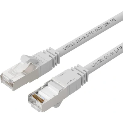 Afbeelding van Lanview CAT6A S/FTP 1,5m Wit LSZH (S/FTP, CAT6a, 1.50 m), Netwerkkabel