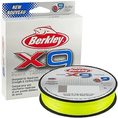 Afbeelding van Berkley X9 Gevlochten koord, 9,0 kg, 328 yd, 300 m, vlamgroen