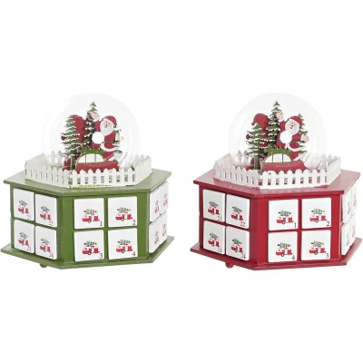 Afbeelding van Adventkalender DKD Home Decor Hout (22 x 19 20 cm) (2 Stuks)