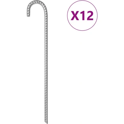 Afbeelding van Tentharingen 12 st mm 41,5 cm gegalvaniseerd staal