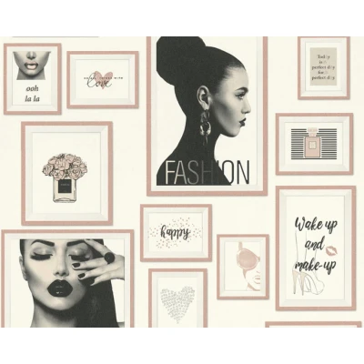 Afbeelding van AS Creation Metropolitan Stories 36918 3 Roze / Zwart