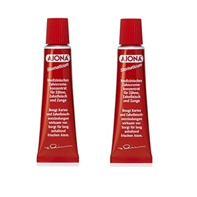 Afbeelding van Ajona Stomaticum Tandpasta 25 ml (Pack van 2) door