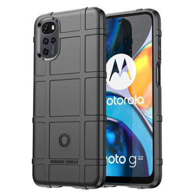 Afbeelding van Motorola Moto E32 Hoesje Siliconen en TPU (zacht) imoshion Softcase/Backcover Zwart Telefoonhoesje Shockproof/Valbescherming