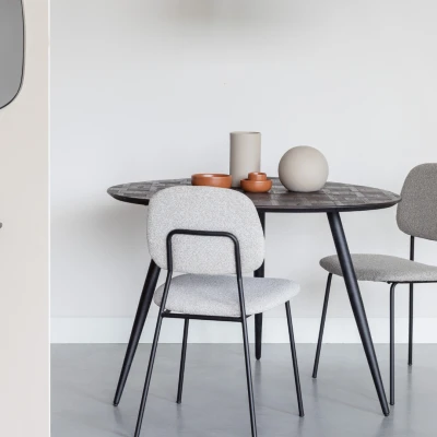 Afbeelding van Maison Bobby Eettafel WEBSTER ROUND Bruin