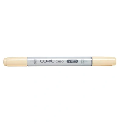 Afbeelding van COPIC Ciao Marker Typ YR 20, Geelachtige tint, veelzijdige layout marker, op alcoholbasis, met een medium breedte en penseelpunt