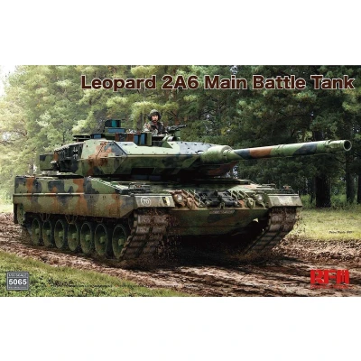 Afbeelding van 1:35 Rye Field Model 5065 Leopard 2A6 Main Battle Tank Plastic Modelbouwpakket