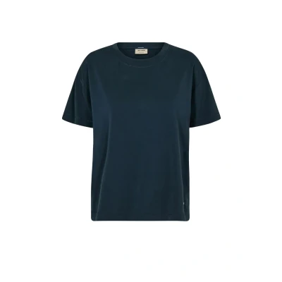 Afbeelding van Mos Mosh Basic Tshirt basic, Dames, Maat: XS, Salute navy