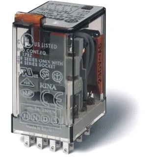 Afbeelding van Finder 55.34.8.110.5040 Steekrelais 110 V/AC 7 A 4x wisselcontact 1 stuk(s)