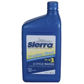 Afbeelding van Sierra motorolie blue premium tc3 w3 946ml voor outboards 2 takt