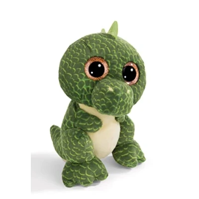 Afbeelding van zachte knuffel GLUBSCHIS dino Tyrannosaurus Rex Xert 15cm groen Duurzaam zacht speelgoed gemaakt van pluche, schattig om mee te knuffelen en spelen, geweldig geschenkidee
