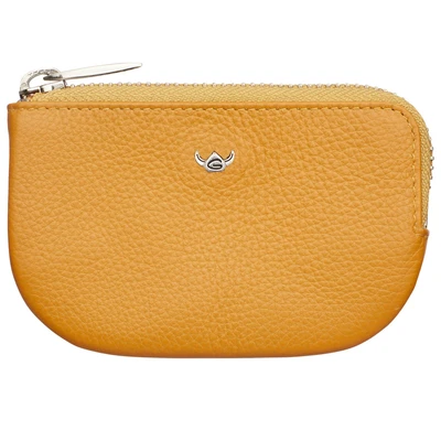 Afbeelding van Golden Head Leren Sleutelgeval Madrid Zipped Key Case Gamboge Mosterdgeel