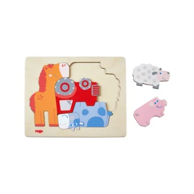 Afbeelding van HABA Tierisch WAS LOS Puzzel voor kinderen, Maat: One Size, Multicoloured