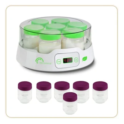 Afbeelding van Yoghurtmaker LITTLE BALANCE Digitaal 7 potten + 6 extra