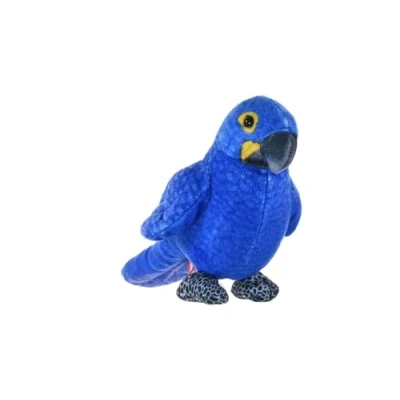 Afbeelding van Wild Republic Macaw knuffel blauw pluche 12 cm vogels tropische dieren