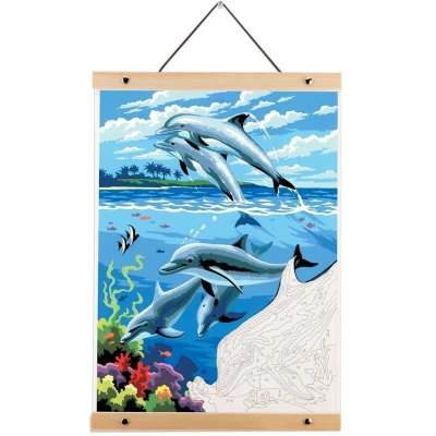 Afbeelding van Royal &amp; Langnickel schilderen op nummer roll9 dolphin