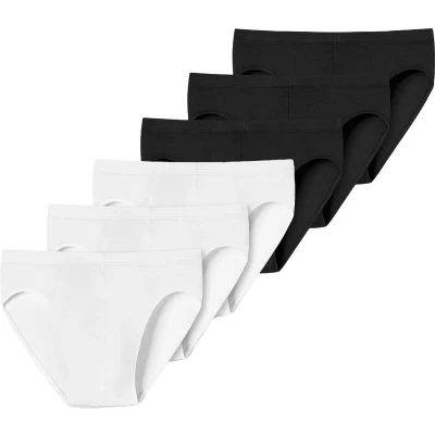 Afbeelding van uncover by Schiesser 6 PACK Slip, Heren, Maat: 3XL, Schwarz/weiss
