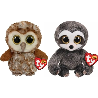 Afbeelding van Ty Knuffel Beanie Boo&quot;;s Percy Owl &amp; Dangler Sloth