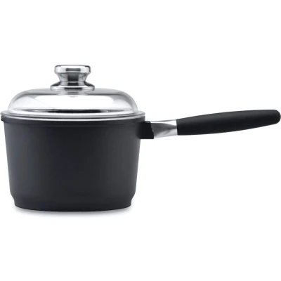 Afbeelding van Essentials Steelpan Met Deksel Scala 20 Cm Zwart PFAS vrij