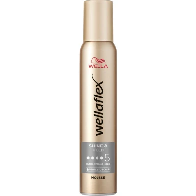Afbeelding van 6x Wella Flex Mousse Shine&amp;Hold 200 ml