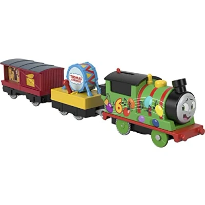 Afbeelding van Thomas &amp; Friends Gemotoriseerde Toy Party Train Percy Batterij Aangedreven Motor voor Kleuterkinderen Leeftijd 3+ Jaar, HDY72