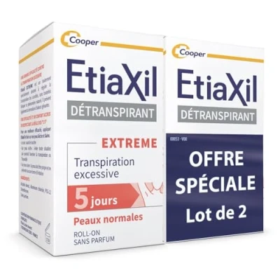 Afbeelding van Etiaxil Détranspirant Behandeling Tegen Overmatig Zweten Set van 2 x 15 ml