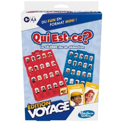 Afbeelding van Wie is het? reisspel, originele raadspel voor kinderen, eenvoudig mee te nemen, spel 2 spelers, reisspel kinderen Franse versie