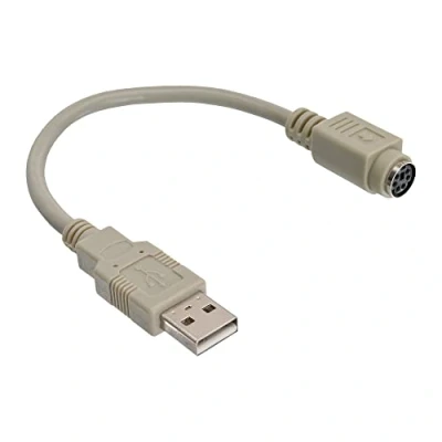 Afbeelding van InLine 33102 kabeladapter/verloopstukje USB A PS/2 Beige