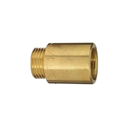 Afbeelding van Cornat kraanverlenging, messing blank met binnen en buitendraad, A 1/2 inch IG, B 40 mm, 1 stuk, T381501 x 50 mm
