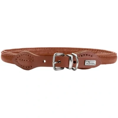 Afbeelding van Halsband Round &amp; Soft Canadian Up kleur cognac, maat 40