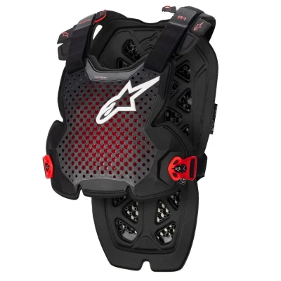 Afbeelding van Alpinestars 2024 A 1 Bodyprotector Antraciet / Zwart Rood maat M/L