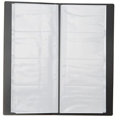 Afbeelding van EXXO HFP #24468 Visitekaartmap Zwart 240 kaarten 273x120mm 1 Stuks
