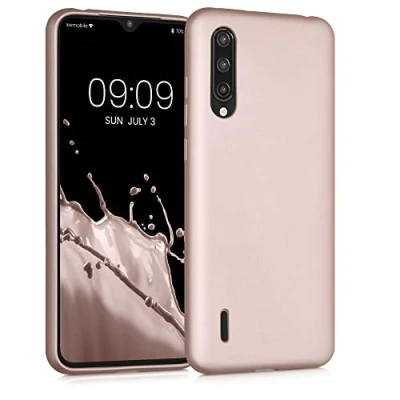 Afbeelding van kwmobile telefoonhoesje geschikt voor Xiaomi Mi 9 Lite Hoesje smartphone Back cover in metallic roségoud